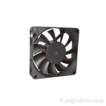 cadre noir 70x70x15mm DC Ventilateur Axial